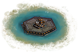 Island & Oil Rig Base Map Icon