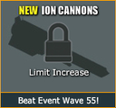 Limit Increase Starting Wave 55 Operation: Iron Lord