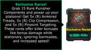 Rare Punisher Components! Mini Extended