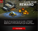 New Infamy Rewards - Notification on Email