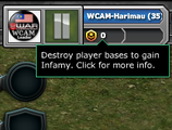 Destroy player bases to gain Infamy