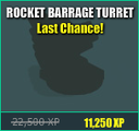 Rocket Barrage Turret - LAST CHANCE SALE