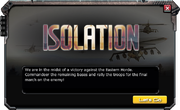 Operation: Isolation Event Message #5