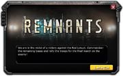 Operation: Remnants Event Message #5