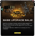 Base Upgrade Sale Mar 04, 2016 - Mar 07, 2016