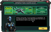 Prize Unlock Message : Elite Warhawk