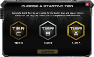 Starting Tier Selection