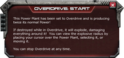 Overdrive Warning Message