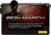 First Mention Operation: Iron March Event Message